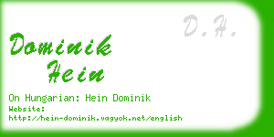 dominik hein business card